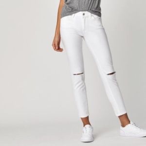 Mavi White Skinny Jeans Low-Rise